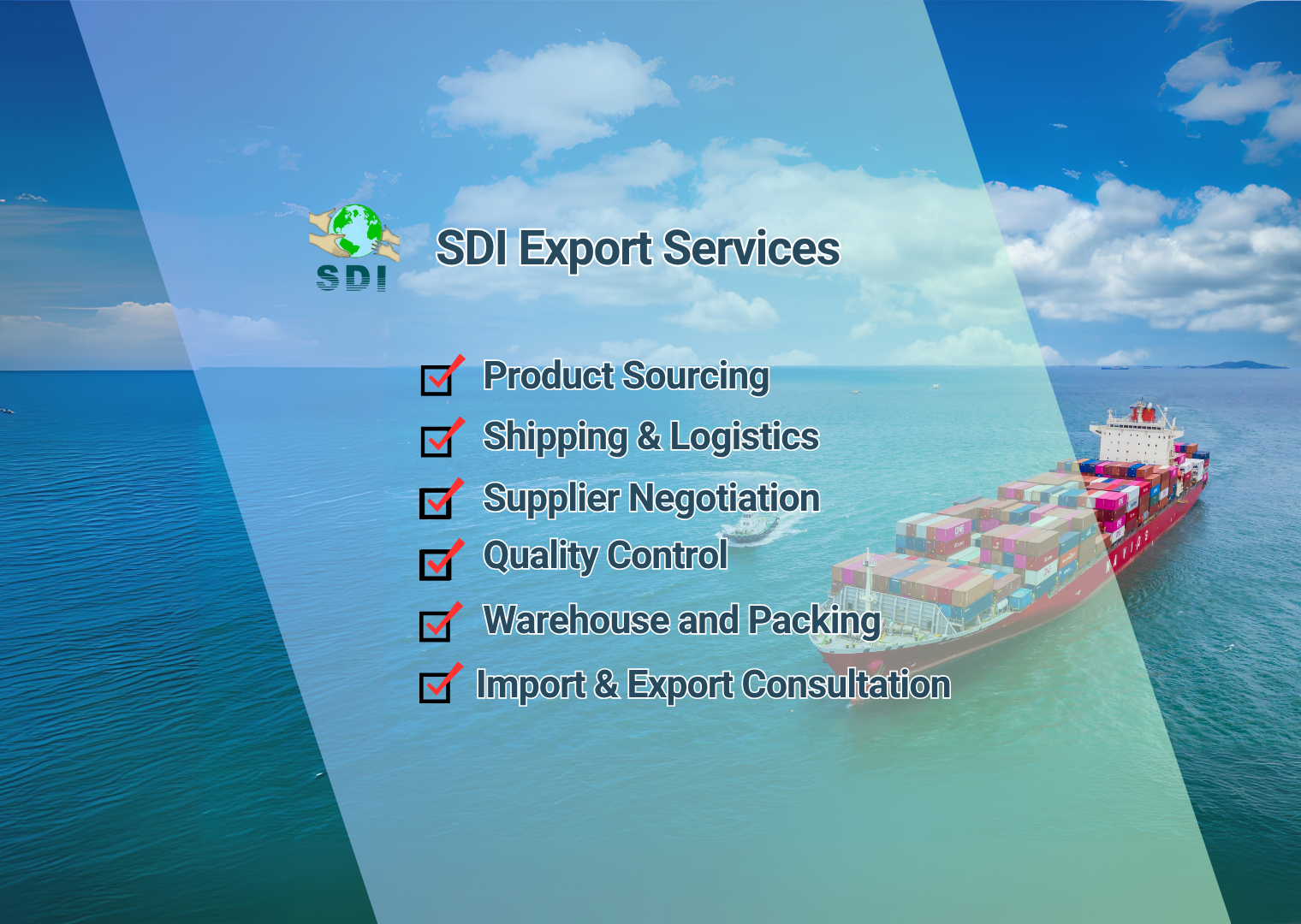 SDI Export Services China sourcing and supplier support