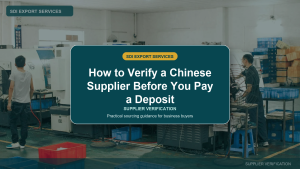 How to Verify a Chinese Supplier Before You Pay a Deposit - SDI Export Services China sourcing guide