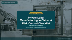 Private Label Manufacturing in China: A Risk-Control Checklist - SDI Export Services China sourcing guide