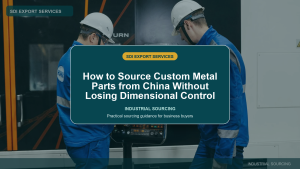 How to Source Custom Metal Parts from China Without Losing Dimensional Control - SDI Export Services China sourcing guide