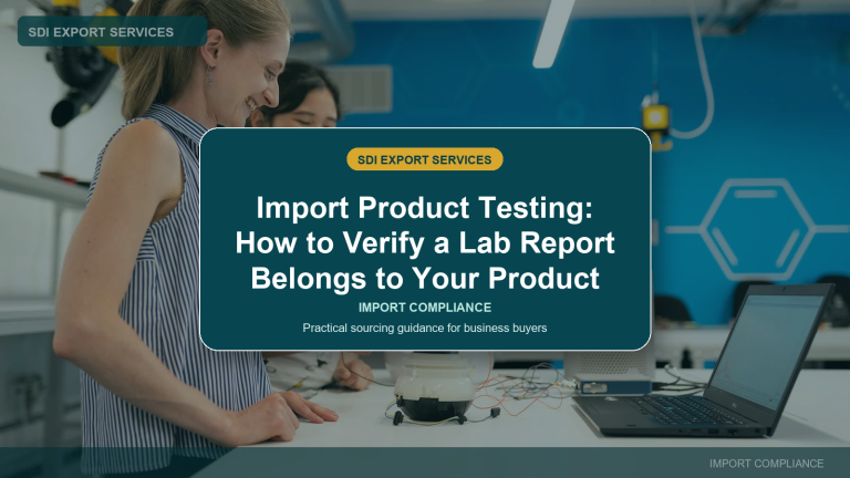 China product testing and supplier lab report verification