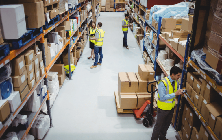 Mixed SKU warehouse consolidation image for China freight case study