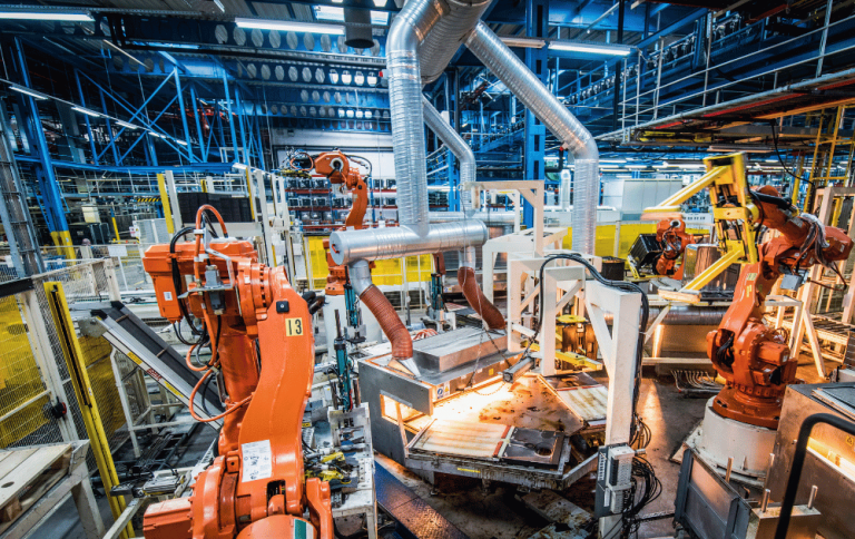 Factory production line scene for supplier subcontracting risk case study
