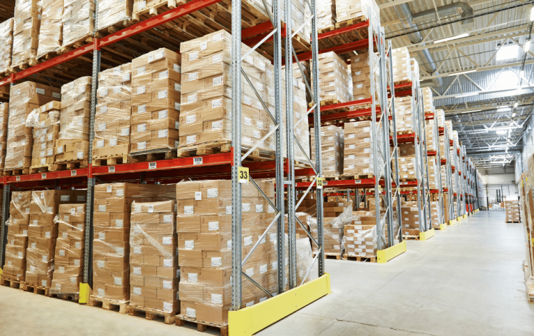 Storage product warehouse image for China sourcing case study